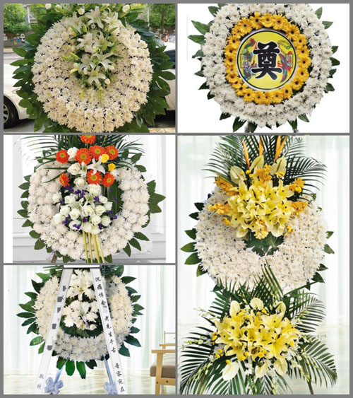安徽六安市霍山县磨子潭镇东流河村花圈速递